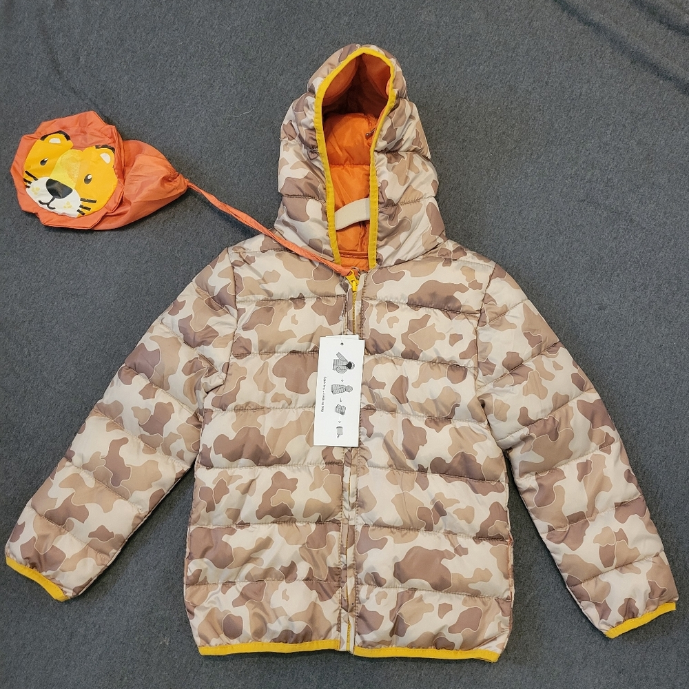 Boys jacket, Epic Threads, brown tan camo, size 6, new with tags